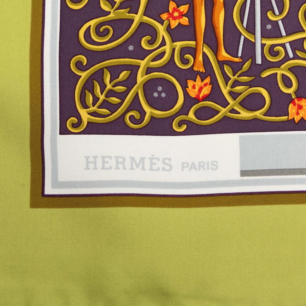 HERMES Black Silk Scarf - Picture 3 of 8